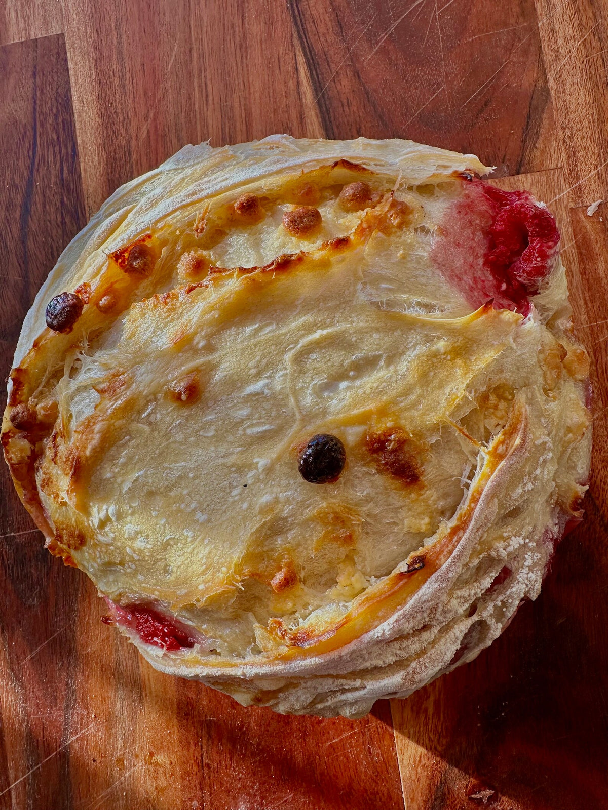 Raspberry White Chocolate Sourdough Bread