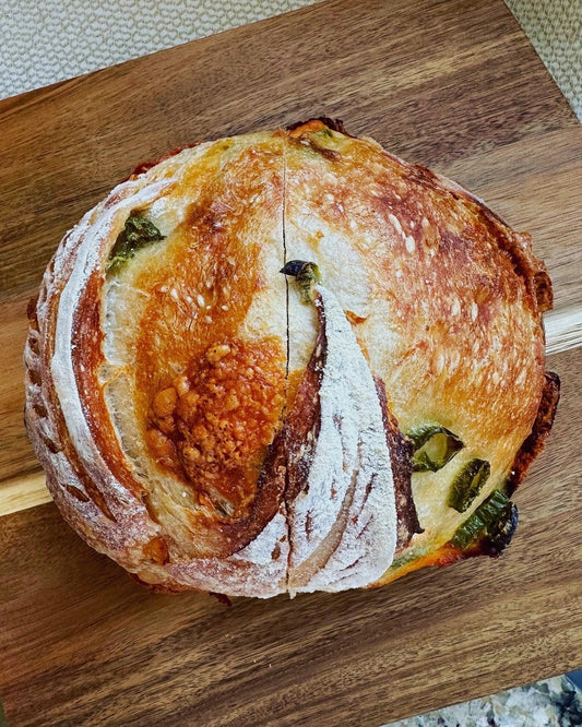 Jalapeno Cheddar Sourdough Bread